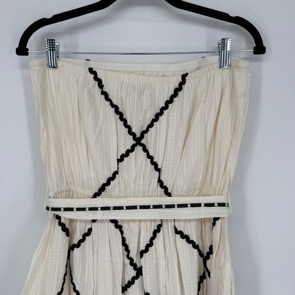 VERB by PALLAVI SINGHEE ANTHROPOLOGIE STRAPLESS APPLIQUED MAXI DRESS NWT SIZE 14 - Picture 10 of 10